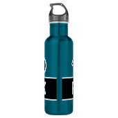 Nom personnalisé grande bouteille d'eau de sport d (Dos)