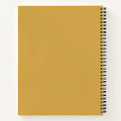 Nom personnalisé Gratitude Journal Dusty Jaune (Dos)