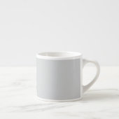 Nom personnalisé Grey Espresso Mug (Droite)