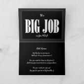 Nom personnalisé GROOMSMAN Invitation DRÔLE v2 (Intérieur)