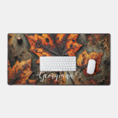 Nom personnalisé Grungy Autumen Feuilles industrie (Clavier et souris)