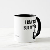 Nom personnalisé guitariste Mug (Devant droit)