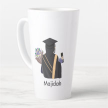 Nom personnalisé Hijabi Graduation Mug