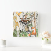 Nom personnalisé Horloge murale Cadeau chrétien (Maison)