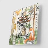 Nom personnalisé Horloge murale Cadeau chrétien (Angle)