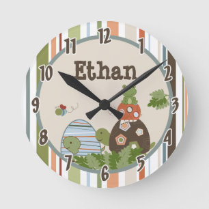 Nom personnalisé Horloge murale Laguna Beach Turtl