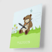 Nom personnalisé Horloges murales pour enfants (Angle)