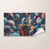 Nom personnalisé Imaginaire Espace enfant (Serviette à main)