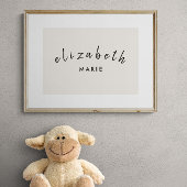 Nom personnalisé Impression minimaliste Nourriture