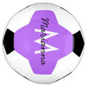 Nom Personnalisé Initial Girly Neon Purple (Tourné)