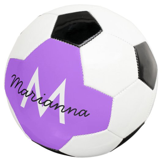 Nom Personnalisé Initial Girly Neon Purple (3/4)