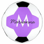 Nom Personnalisé Initial Girly Neon Purple (Devant)