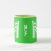 Nom personnalisé, initiale de monogramme | Mug à c (Centre)
