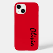 Nom personnalisé iPhone 14 Coque (Verso)
