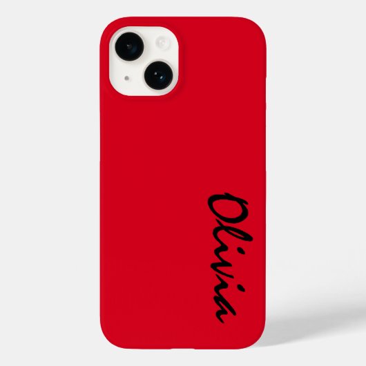 Nom personnalisé iPhone 14 Coque (Verso)