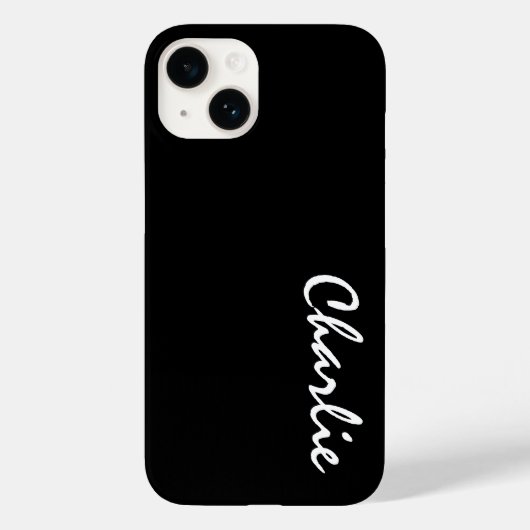 Nom personnalisé iPhone 14 Coque (Verso)