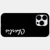 Nom personnalisé iPhone 14 Pro Max Coque (Verso (horizontal))