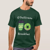 Nom personnalisé Irlande Petit-déjeuner T-shirt (Devant)