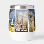 Nom personnalisé Italie Vintage voyage Collage (Arrière)