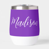 Nom personnalisé joli violet Script manuscrit (Avant)