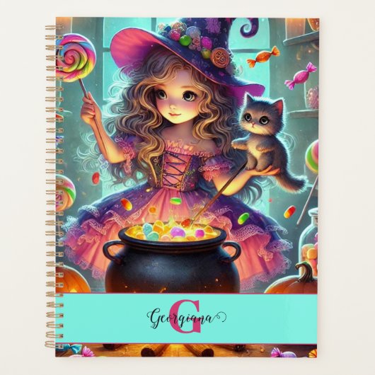 Nom personnalisé Jote Whimsical Witch Halloween Tr (Devant)