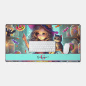 Nom personnalisé Jote Whimsical Witch Halloween Tr (Clavier et souris)