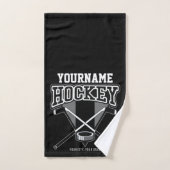 NOM Personnalisé Joueur de hockey Stick Puck Team (Serviette à main)