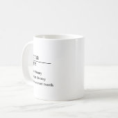 Nom personnalisé Jumbo Mug pour vacances (Devant gauche)