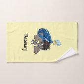 Nom personnalisé Lady mermaid (Serviette à main)