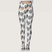 Nom personnalisé Leggings noirs (Devant)