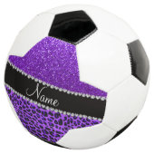 Nom personnalisé leopard violet indigo violet part (3/4)