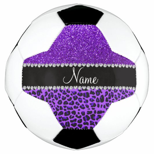 Nom personnalisé leopard violet indigo violet part (Devant)