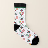 Nom personnalisé Lovely 🎄 Noël 🎾 tennis (Gauche intérieur)