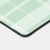 Nom personnalisé Lumière Vert Plaid Mille Office (Coin)