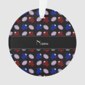 Nom personnalisé maillots noirs de rugby à balles (devant)