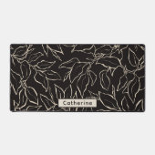 Nom personnalisé Maison Botanique en noir et blanc (Recto)