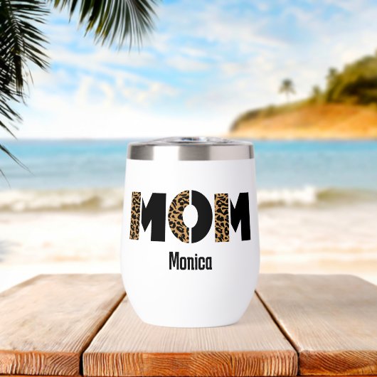 nom personnalisé maman (Plage (pivotée))