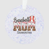 Nom personnalisé Maman de baseball | Fête des mère (devant)