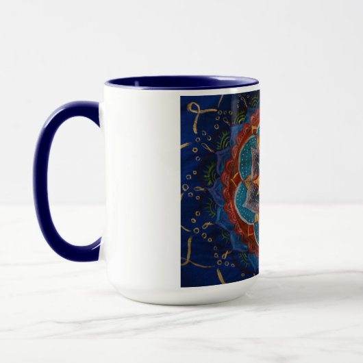 Nom personnalisé Mandala Combo Mug (Gauche)