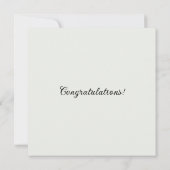 Nom personnalisé Mariage robe mariée à être carte (Dos)