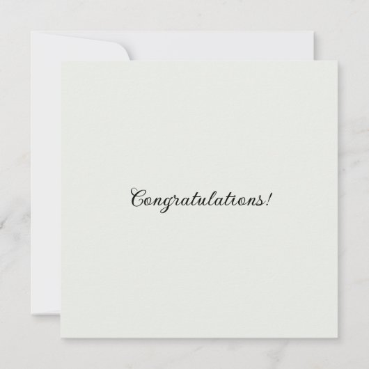 Nom personnalisé Mariage robe mariée à être carte (Dos)