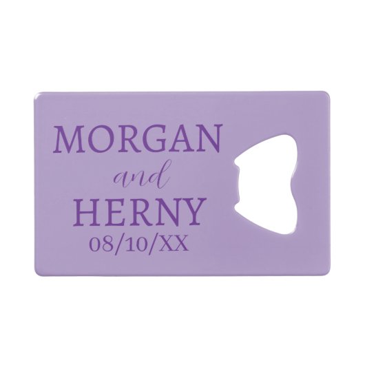 NOM PERSONNALISÉ MARIAGE STYLÉ MODERNE (Devant (Horizontal))