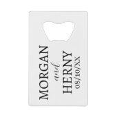 NOM PERSONNALISÉ MARIAGE STYLÉ MODERNE (Devant)