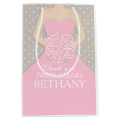 Nom personnalisé marié femme de ménage robe sac ro (Devant)