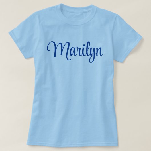 Nom personnalisé Marilyn T-shirt Basic (Design devant)