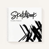 Nom personnalisé Marques modernes Livre d'esquisse (Devant)