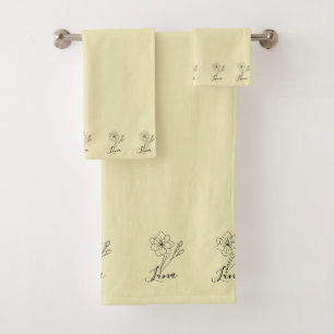 Nom personnalisé Mars jonquil Fleur de naissance