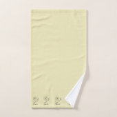 Nom personnalisé Mars jonquil Fleur de naissance (Serviette à main)