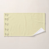 Nom personnalisé Mars jonquil Fleur de naissance (Serviette à main)