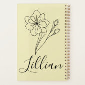 Nom personnalisé Mars jonquil Fleur de naissance (Dos)